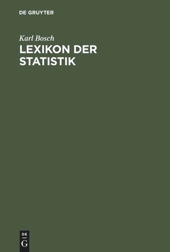 ﻿Lexicon of Statistics: کار مرجع برای کاربران