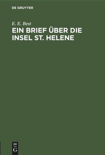 ﻿نامه ای در مورد جزیره سنت هلن