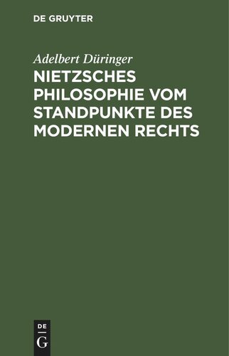 ﻿فلسفه نیچه از دیدگاه حقوق مدرن