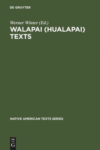 ﻿Walapai (Hualapai) Texts