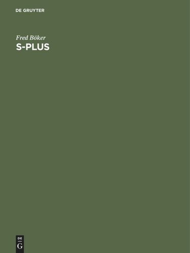 ﻿S-Plus: یادگیری از طریق انجام دادن. راهنمای کار با S-Plus