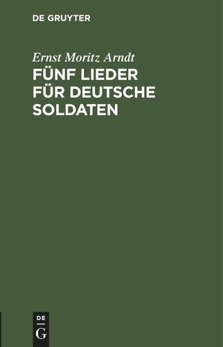 ﻿پنج آهنگ برای سربازان آلمانی