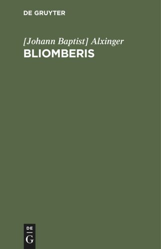 ﻿Bliomberis: شعر جوانمردانه در دوازده کانتو