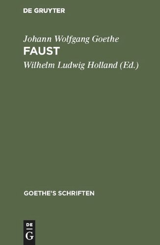 ﻿Faust: A Fragment [جلد همچنین حاوی «جری و باتلی. یک Singspiel