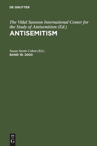 ﻿یهودستیزی: جلد 16 2000