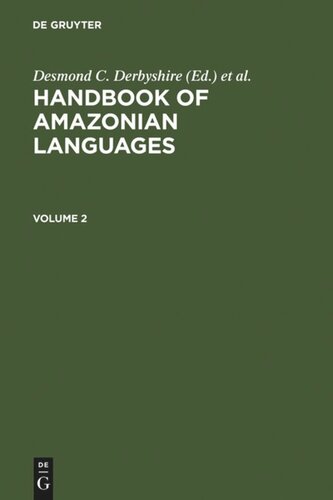 ﻿Handbook of Amazonian Languages: Volume 2 Handbook Languages ​​Amazonian