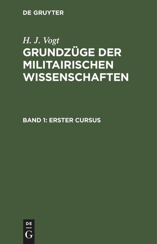 ﻿مبانی علوم نظامی: جلد 1 اول کورسوس