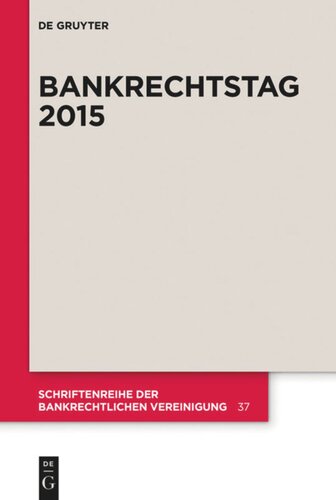 ﻿Bankrechtag 2015