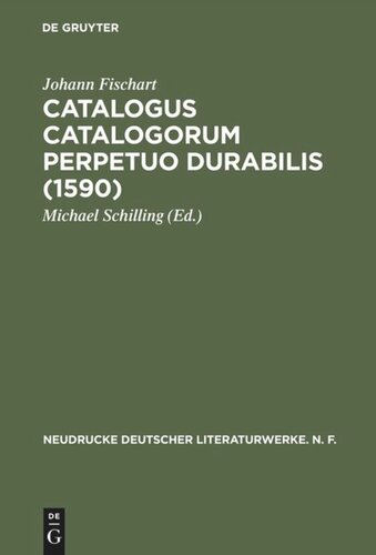 ﻿Catalogus Catalogorum perpetuo durabilis (1590)