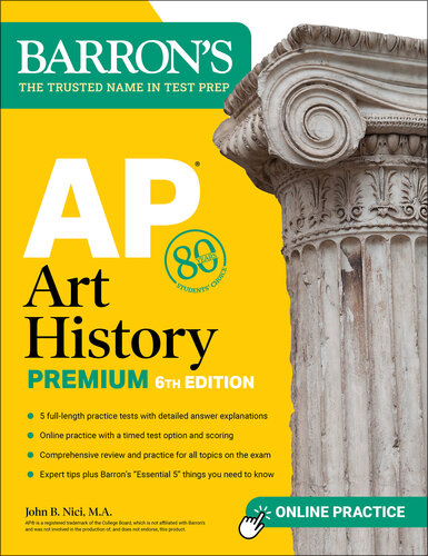 ﻿AP Art History Premium, Sixth Edition: 5 Practice Tests بررسی جامع تمرین آنلاین
