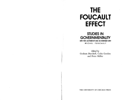 ﻿اثر Foucault: مطالعات در دولت بودن