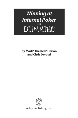﻿برنده شدن در اینترنت پوکر برای Dummies