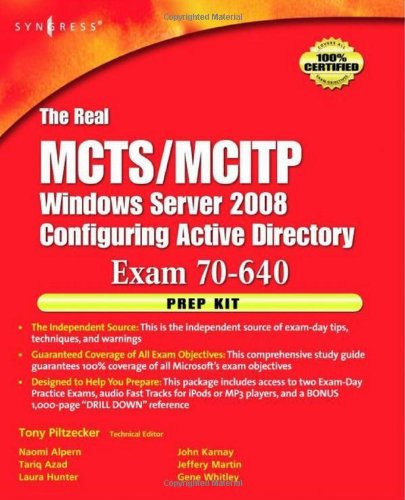 ﻿کیت آمادگی آزمون Real MCTS/MCITP Exam 70-640: راه حل های مستقل و کامل