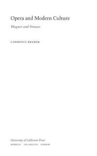 ﻿اپرا و فرهنگ مدرن: واگنر و اشتراوس