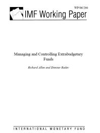 ﻿مدیریت و کنترل وجوه خارج از بودجه