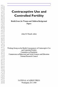 ﻿استفاده از روش های پیشگیری از بارداری و باروری کنترل شده: مسائل بهداشتی برای زنان و کودکان