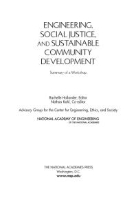 ﻿مهندسی، عدالت اجتماعی و توسعه پایدار جامعه: خلاصه یک کارگاه آموزشی