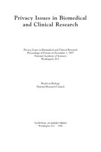 ﻿مسائل حریم خصوصی در تحقیقات زیست پزشکی و بالینی