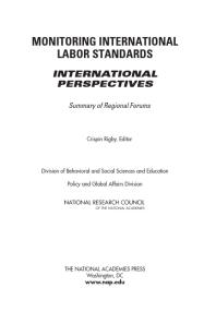 ﻿نظارت بر استانداردهای بین المللی کار: دیدگاه های بین المللی: خلاصه انجمن های منطقه ای