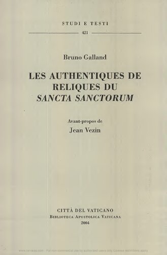 ﻿آثار معتبر Sancta Sanctorum