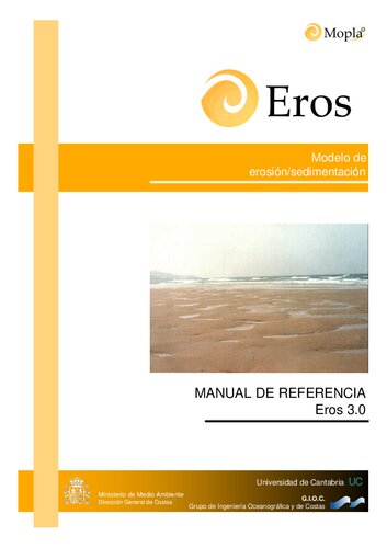 ﻿Eros: Erosion/Sedimentation Models: Reference Manual