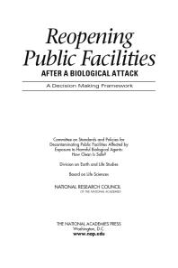 ﻿بازگشایی تأسیسات عمومی پس از یک حمله بیولوژیکی: چارچوب تصمیم گیری