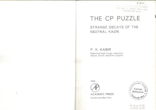 ﻿پازل CP: فروپاشی عجیب کائون خنثی