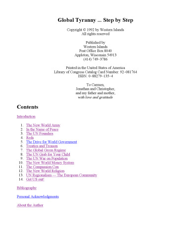 ﻿استبداد جهانی... گام به گام: سازمان ملل متحد و نظم نوین جهانی در حال ظهور