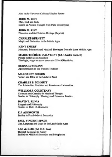 مطالعات تاریخ منطق و معناشناسی ، قرنهای 12 و 17 م