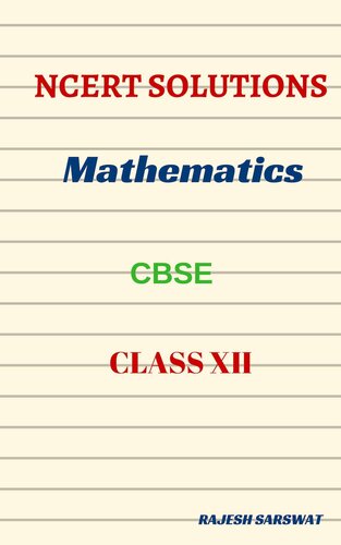 ﻿NCERT Solutions کلاس XII ریاضیات
