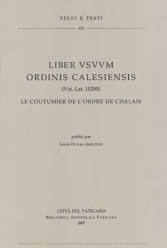 ﻿Liber usuum ordinis calasiensis (Vat. lat. 15200): رسم orore Chalais