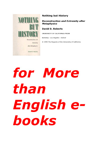 ﻿چیزی غیر از تاریخ: بازسازی و افراط پس از متافیزیک