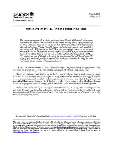 ﻿Cutting Through the Fog: یافتن آینده با فین تک