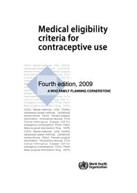 ﻿معیارهای صلاحیت پزشکی برای استفاده از پیشگیری از بارداری
