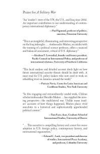 ﻿جنگ انفرادی: تواریخ دیپلمات از جنگ عراق و درس های آن