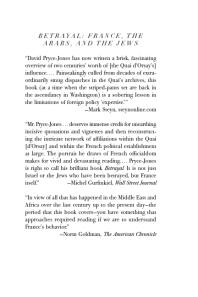 ﻿خیانت: فرانسه، اعراب و یهودیان