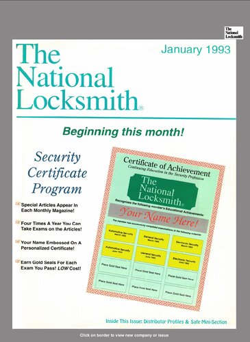 ﻿قفل ساز ملی: جلد 64 ، شماره 1