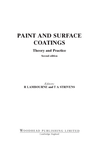 پوشش های رنگی و سطحی: نظریه و عمل