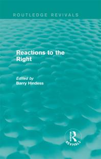﻿Routledge Revivals: Reactions to the Right (1990)