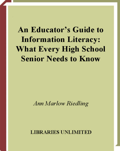 ﻿راهنمای آموزشی برای سواد اطلاعاتی: آنچه که هر دانش‌آموز دبیرستانی باید بداند