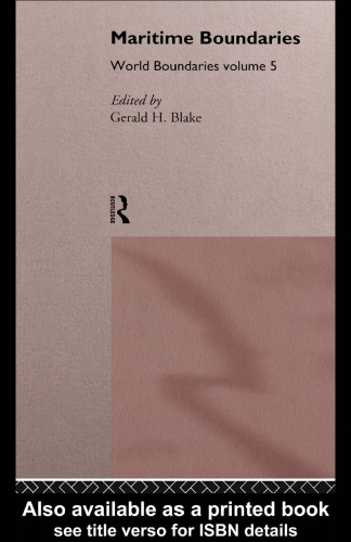 ﻿World Boundaries Series: Maritime Boundaries: World Boundaries
