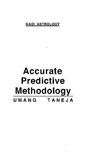 ﻿طالع بینی نادی (روش شناسی دقیق پیش بینی)