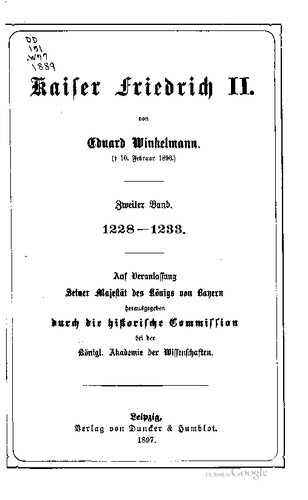 ﻿امپراتور فردریک دوم 1228 - 1233