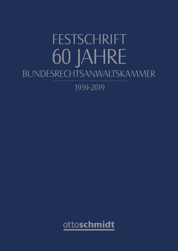 ﻿Festschrift 60 سال از انجمن وکلای فدرال: 1959-2019