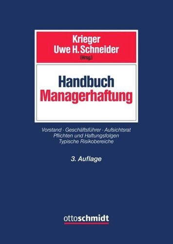 ﻿کتابچه راهنمای مسئولیت مدیر: هیئت مدیره مدیر عامل هیئت نظارت. تعهدات و پیامدهای مسئولیت. مناطق خطر معمولی
