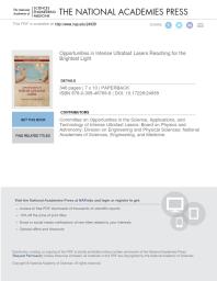 ﻿فرصت ها در لیزرهای فوق سریع شدید: رسیدن به درخشان ترین نور