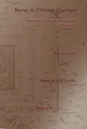 ﻿Revue de l’Orient Chrétien (1896-1946)