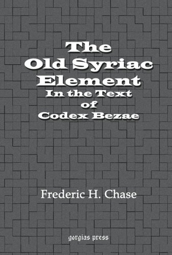 ﻿عنصر سریانی قدیم در متن Codex Bezae