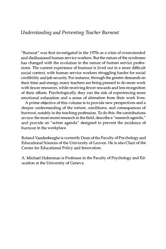 ﻿درک و پیشگیری از فرسودگی شغلی معلم: کتاب منبع تحقیق و عمل بین المللی