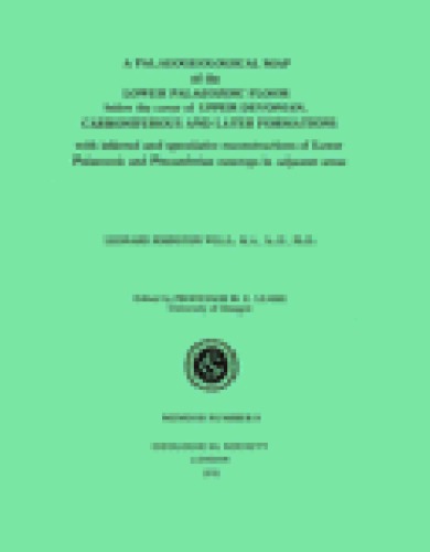 نقشه پالئئوژئولوژیک کف پالئوزوئیک تحتانی زیر پوشش سازندهای کربنیفر و دونین فوقانی